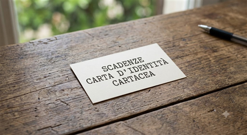 Scadenze Carta d'Identità cartacea